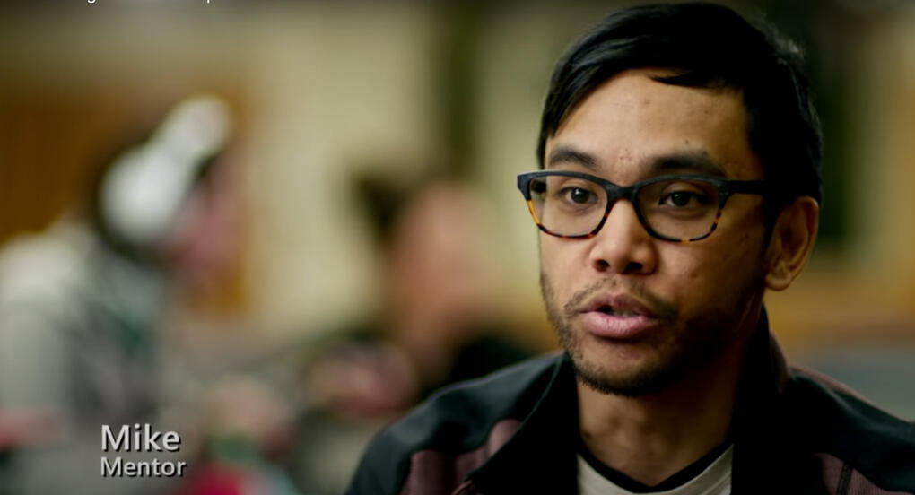 mike in an official xbox adaptive controller ad (screenshot)